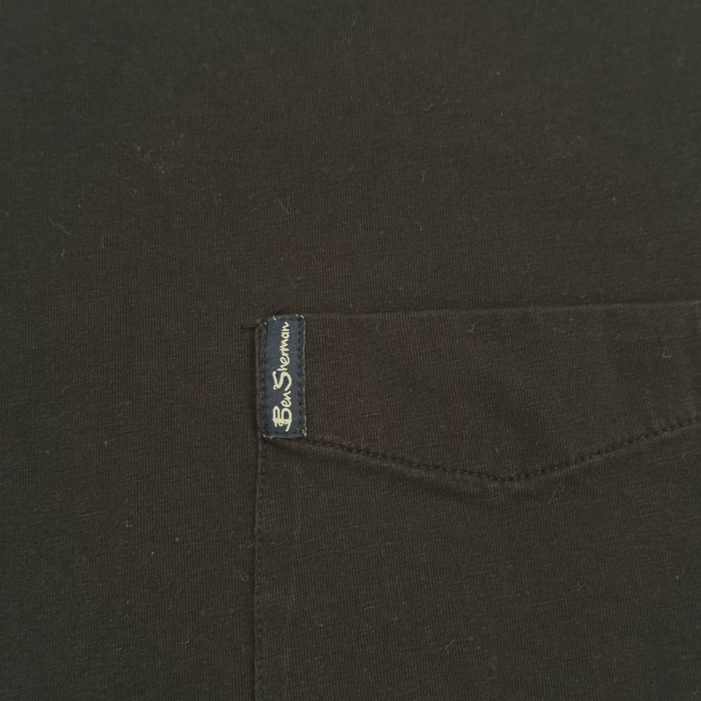 Ben Sherman The Original Men's Black T-Shirt With Pocket View 5